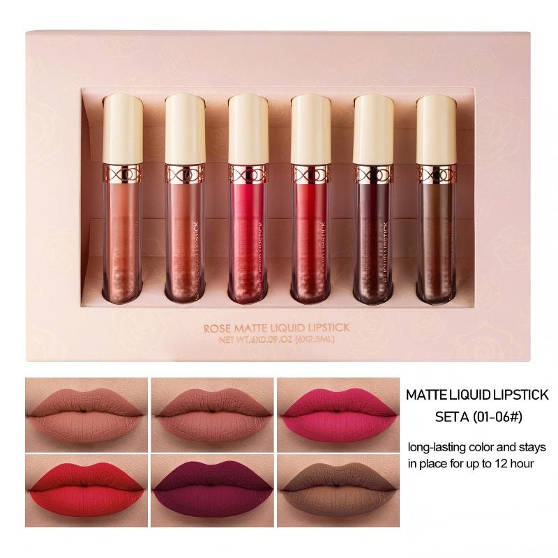 Get Rose Matte Lips Instantly! Long-Lasting Liquid Lipstick