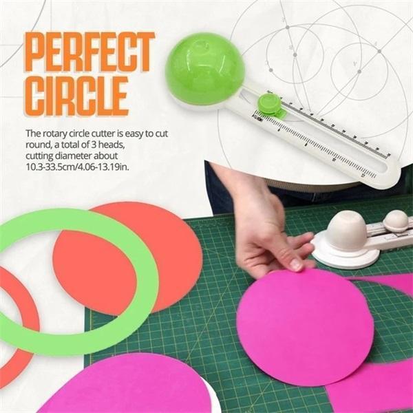 Cut Perfect Circles Instantly! Adjustable Rotary Circle Cutter