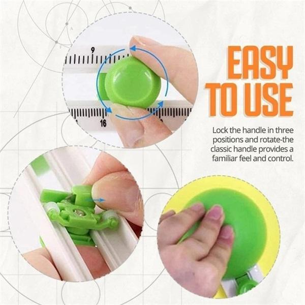 Cut Perfect Circles Instantly! Adjustable Rotary Circle Cutter