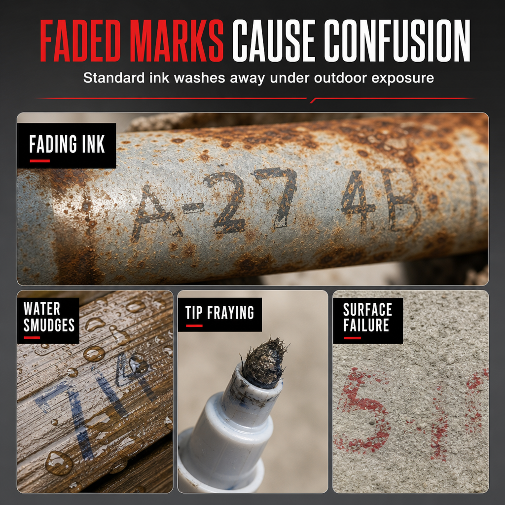 Mark Tires Instantly! Waterproof Permanent Oil Paint Pen