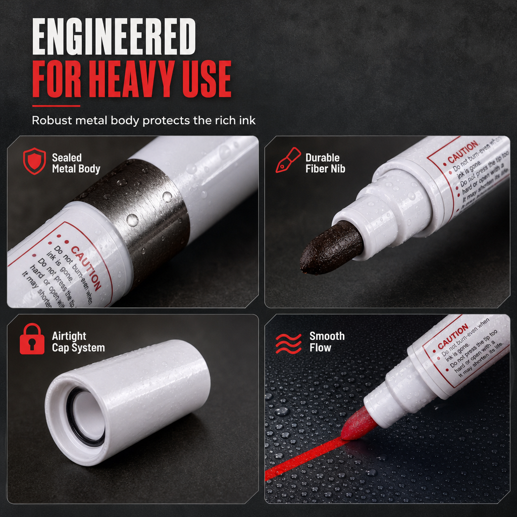 Mark Tires Instantly! Waterproof Permanent Oil Paint Pen