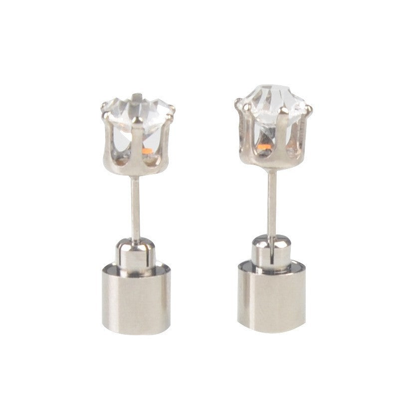 Light Up Parties Instantly! LED Crown Stud Earrings