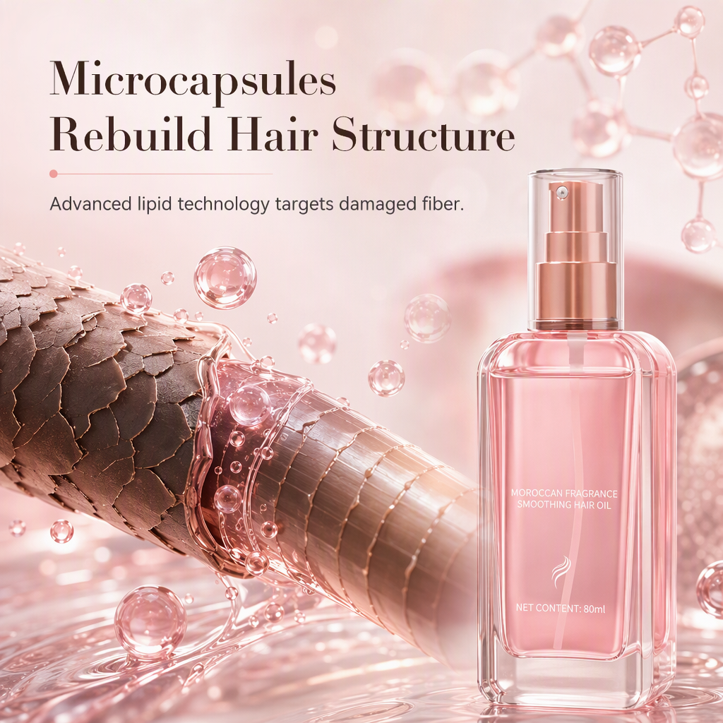Smooth Damaged Hair Instantly! Moroccan Hair Oil Spray