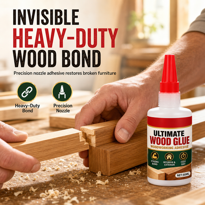 Repair Cracked Wood Instantly! Heavy-Duty Invisible Wood Adhesive
