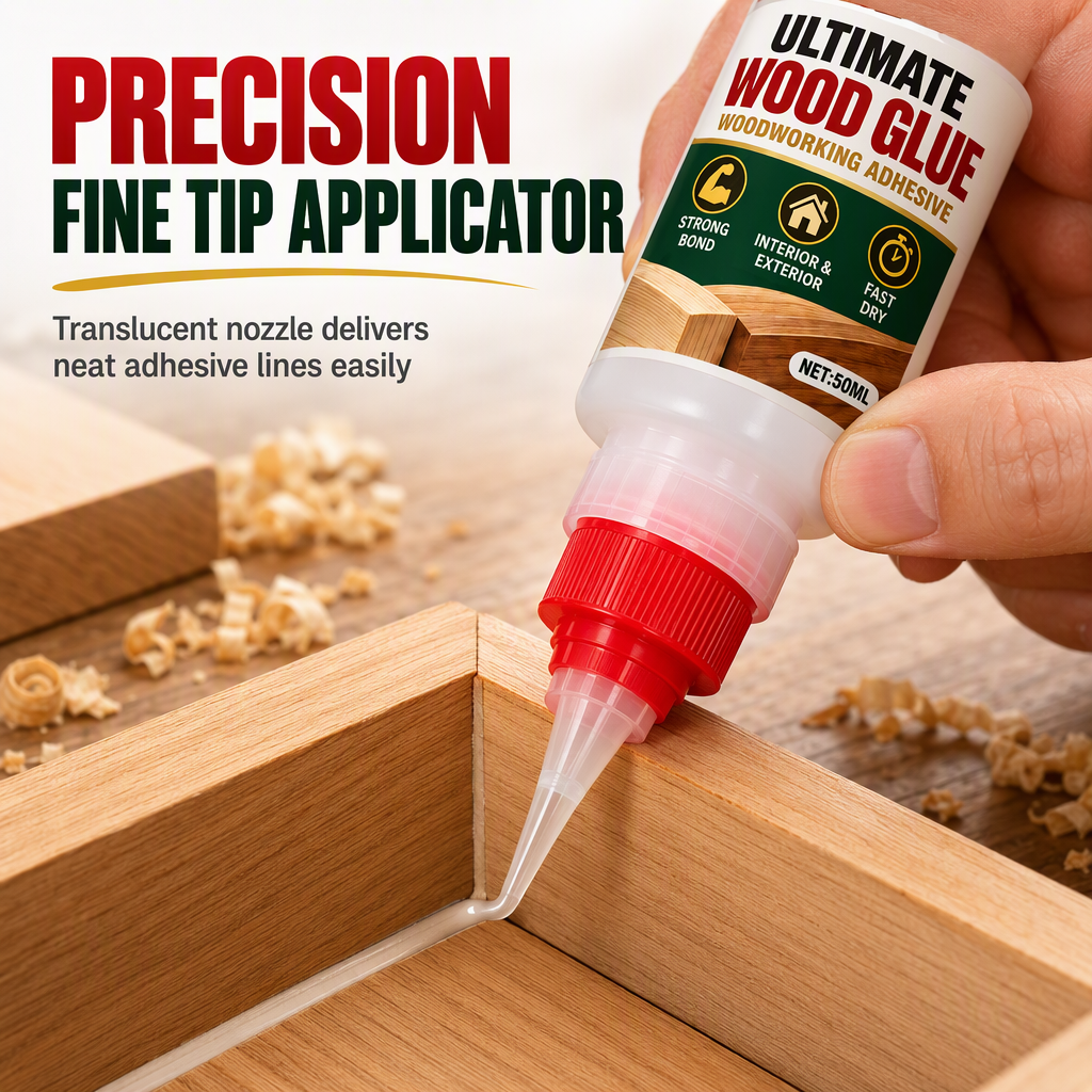 Repair Cracked Wood Instantly! Heavy-Duty Invisible Wood Adhesive