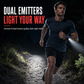 Light Your Run Instantly! LED COB Wrist Safety Light