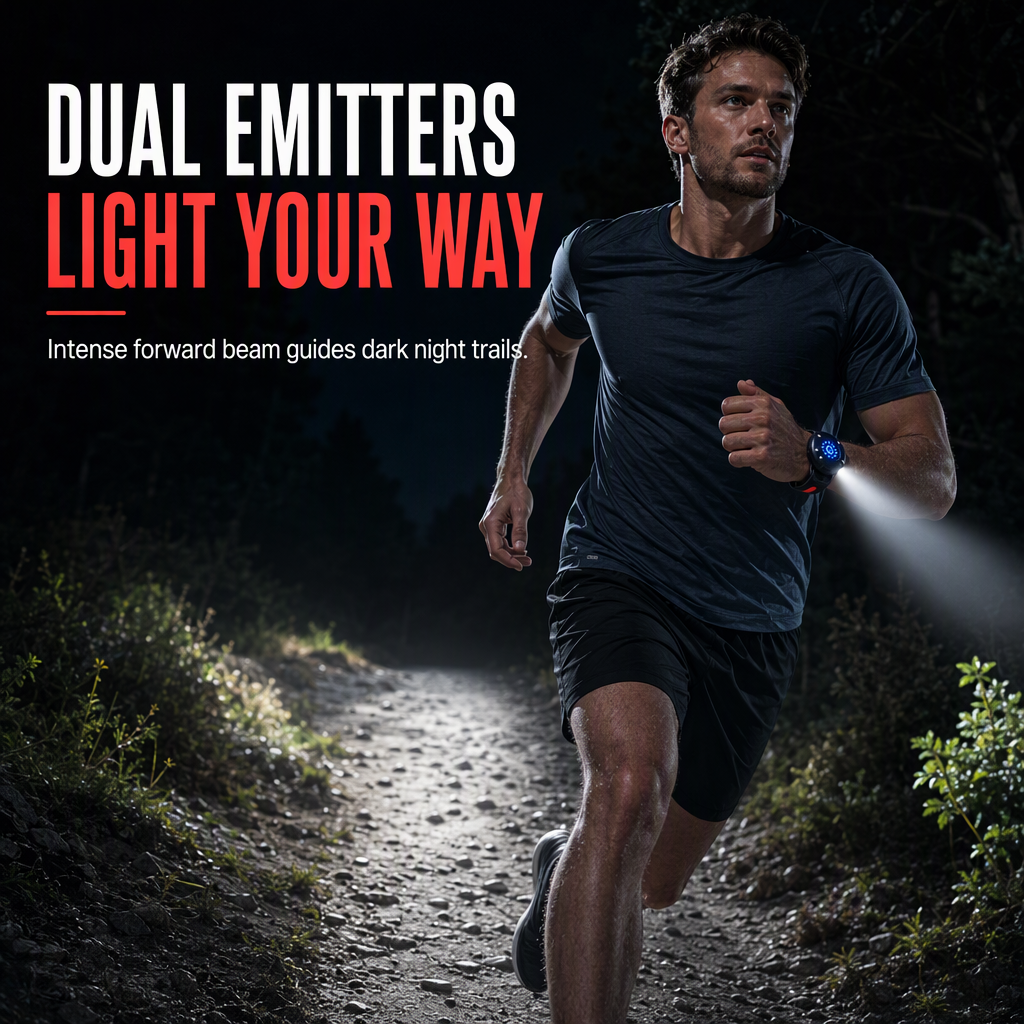Light Your Run Instantly! LED COB Wrist Safety Light