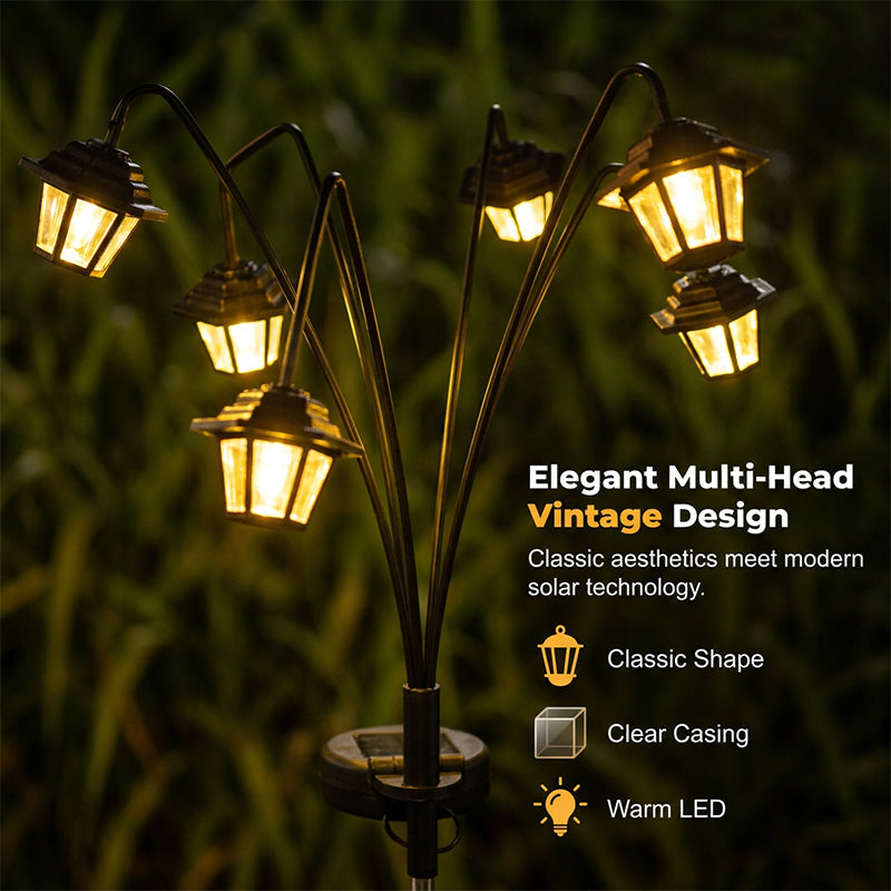 Light Up Pathways Instantly! Vintage Solar Dusk-to-Dawn Garden Lights