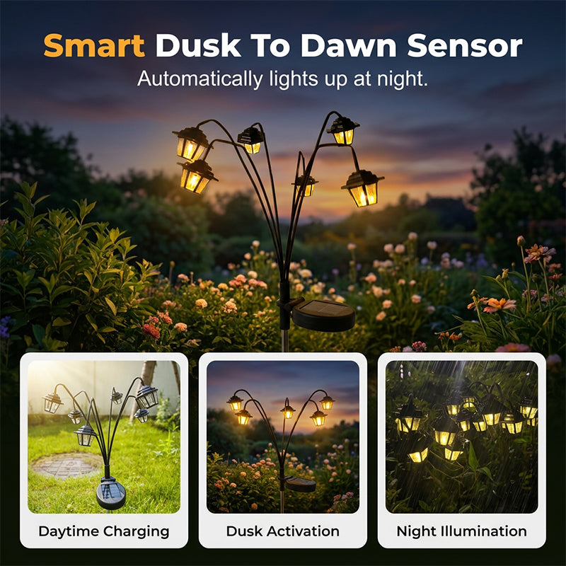 Light Up Pathways Instantly! Vintage Solar Dusk-to-Dawn Garden Lights