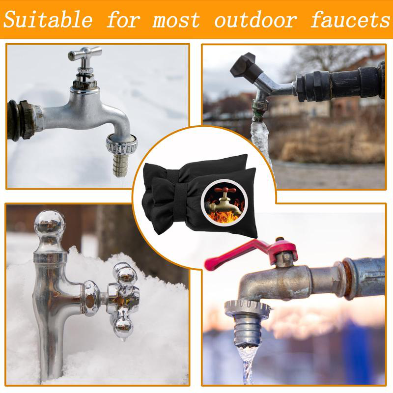 Outdoor Waterproof Faucet Covers with Reflective Strips
