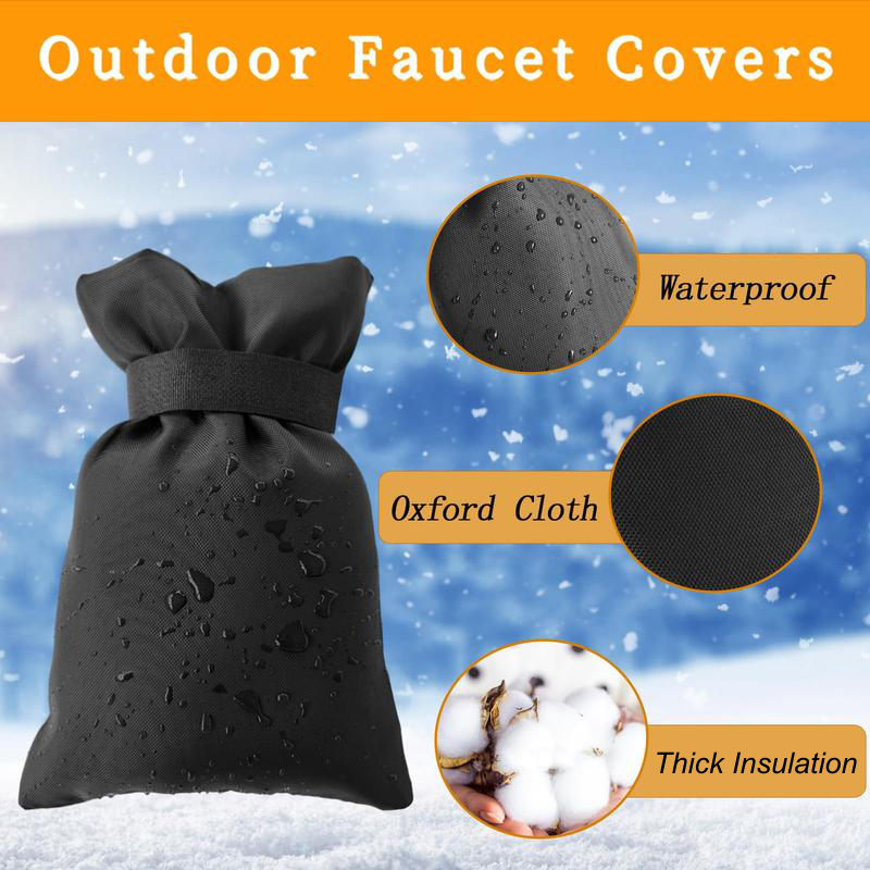 Outdoor Waterproof Faucet Covers with Reflective Strips