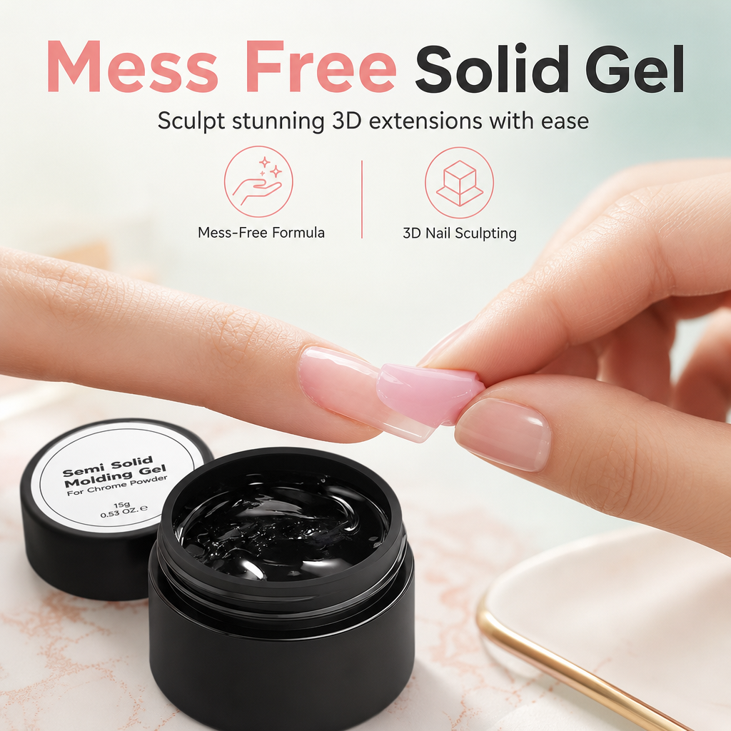 Sculpt Nail Art Instantly! No-Mess Semi-Solid 3D Gel
