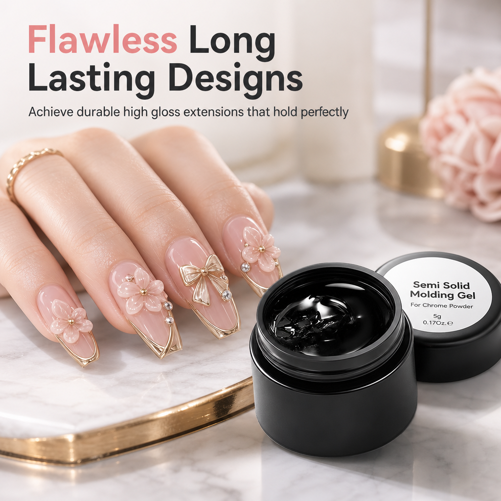 Sculpt Nail Art Instantly! No-Mess Semi-Solid 3D Gel