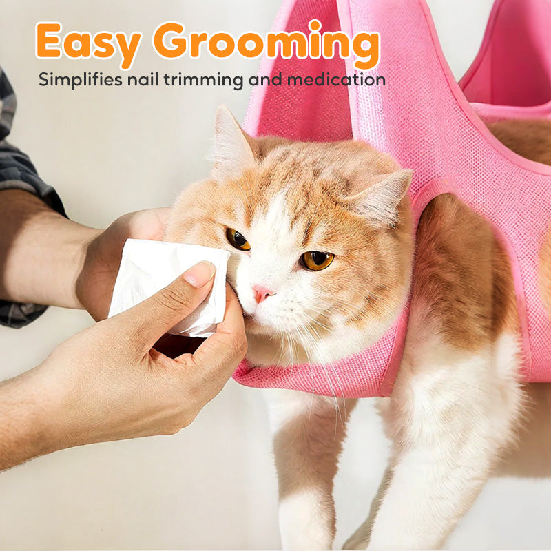 Groom Pets Stress-Free Instantly! Breathable Nail Trimming Hammock