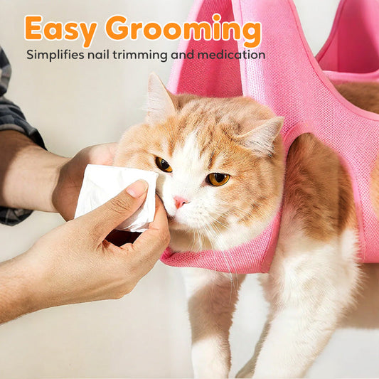 Groom Pets Stress-Free Instantly! Breathable Nail Trimming Hammock