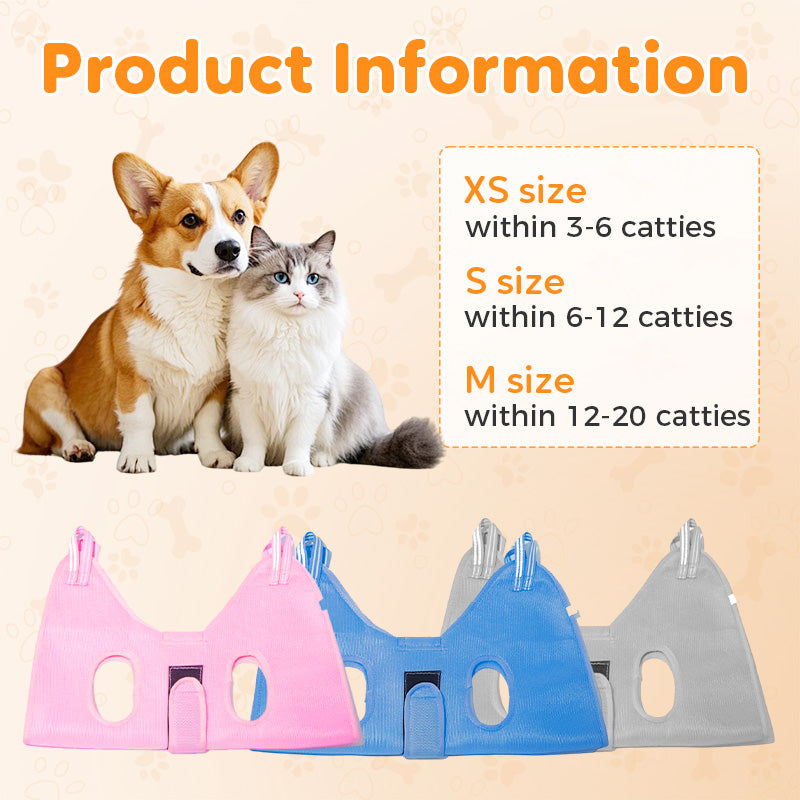 Groom Pets Stress-Free Instantly! Breathable Nail Trimming Hammock