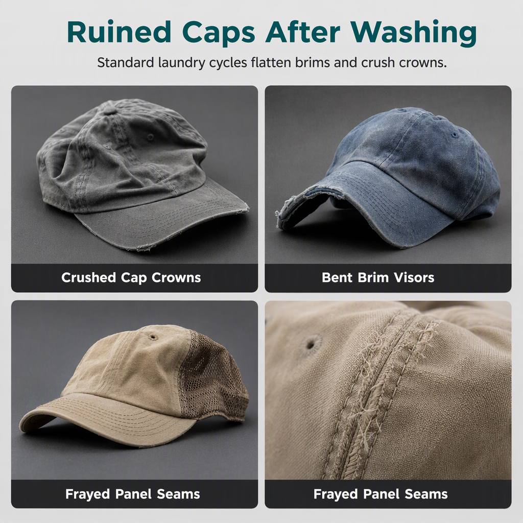 Baseball Cap Washer and Protector Cage