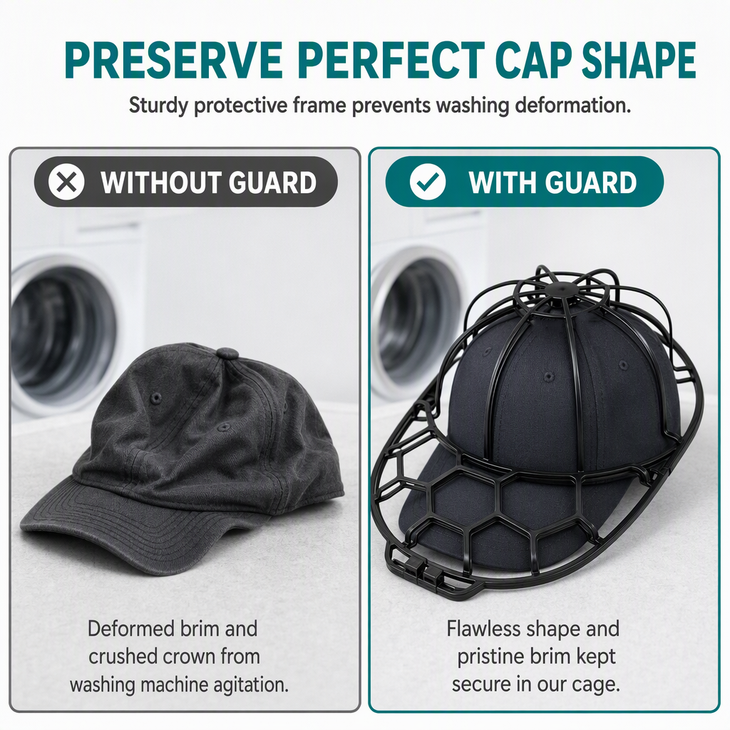 Baseball Cap Washer and Protector Cage