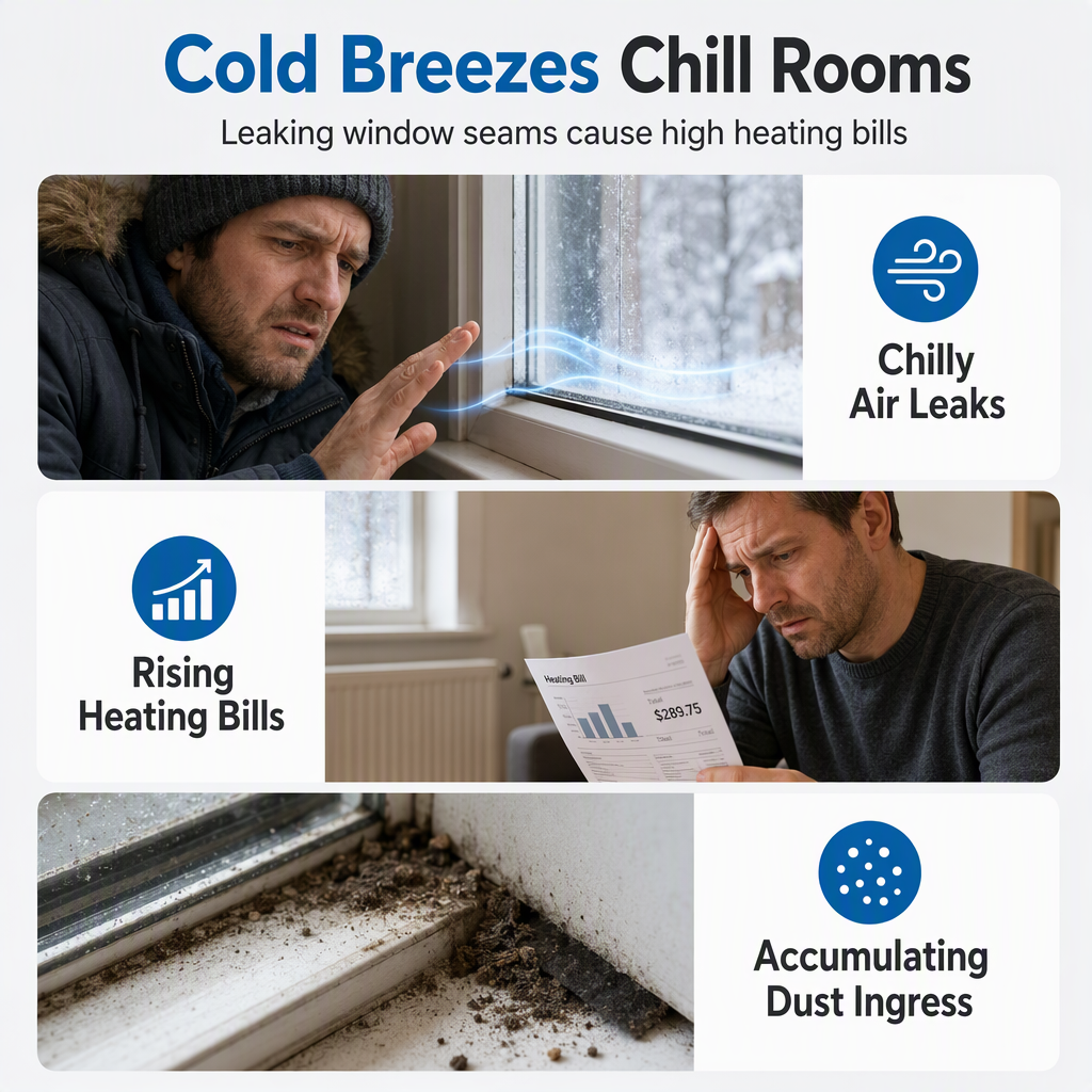 Stop Cold Drafts Instantly! Peelable Window & Door Sealant