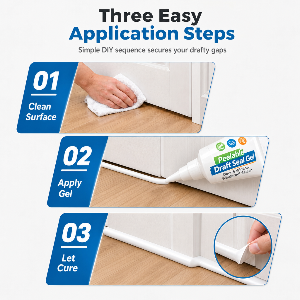 Stop Cold Drafts Instantly! Peelable Window & Door Sealant