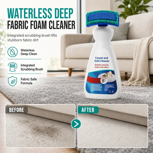 Clean Rugs & Sofas Instantly! Waterless Fabric Foam Cleaner