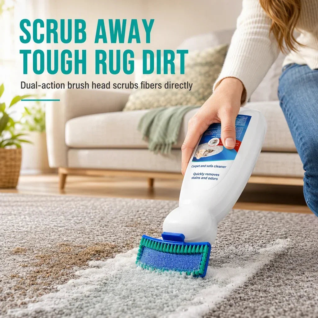 Clean Rugs & Sofas Instantly! Waterless Fabric Foam Cleaner
