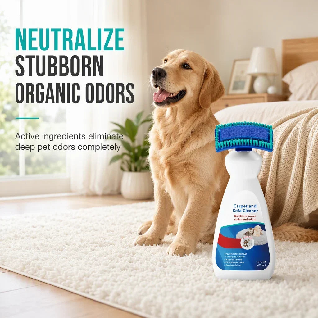 Clean Rugs & Sofas Instantly! Waterless Fabric Foam Cleaner