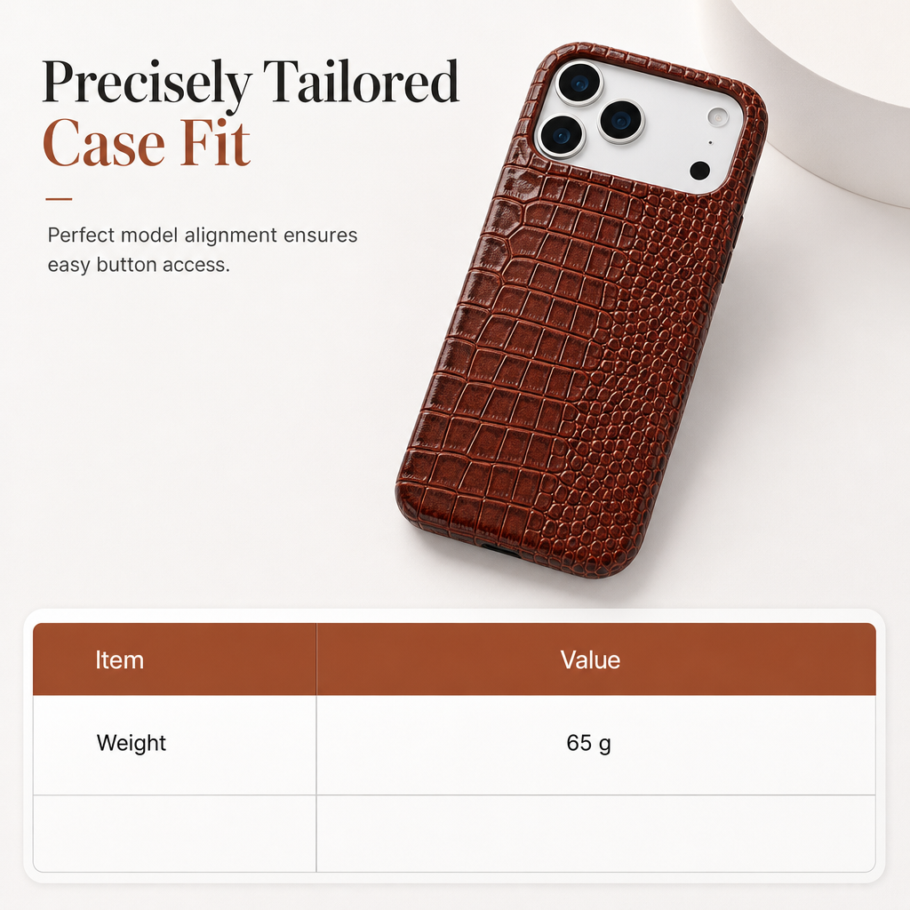 Protect Phones Instantly! Half-Wrap Textured Leather Phone Case
