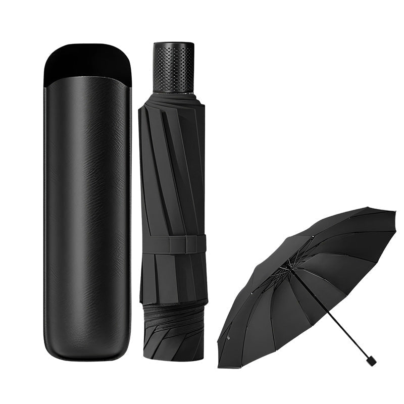 Stay Bone-Dry Instantly! 130cm 12-Rib Windproof Family Umbrella