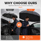Stay Bone-Dry Instantly! 130cm 12-Rib Windproof Family Umbrella