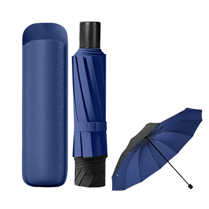 Stay Bone-Dry Instantly! 130cm 12-Rib Windproof Family Umbrella