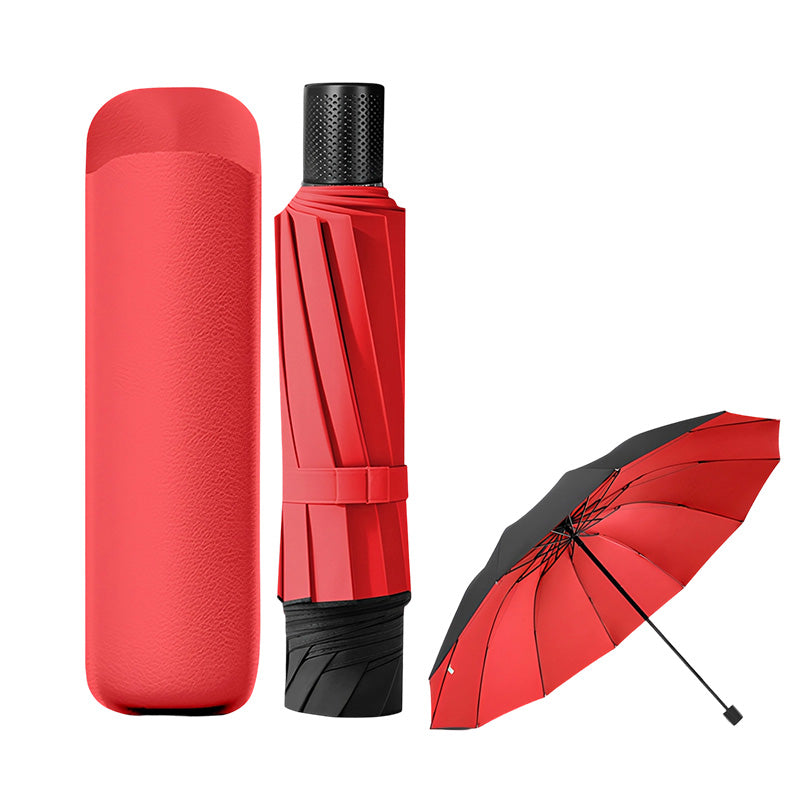 Stay Bone-Dry Instantly! 130cm 12-Rib Windproof Family Umbrella