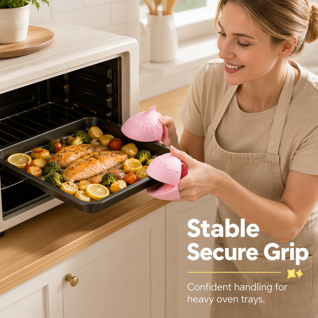 Grip Hot Pans Instantly! Cute Donut Silicone Pinch Mitts