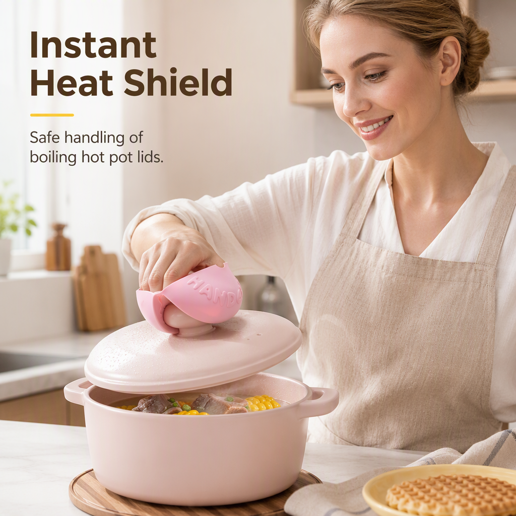 Grip Hot Pans Instantly! Cute Donut Silicone Pinch Mitts