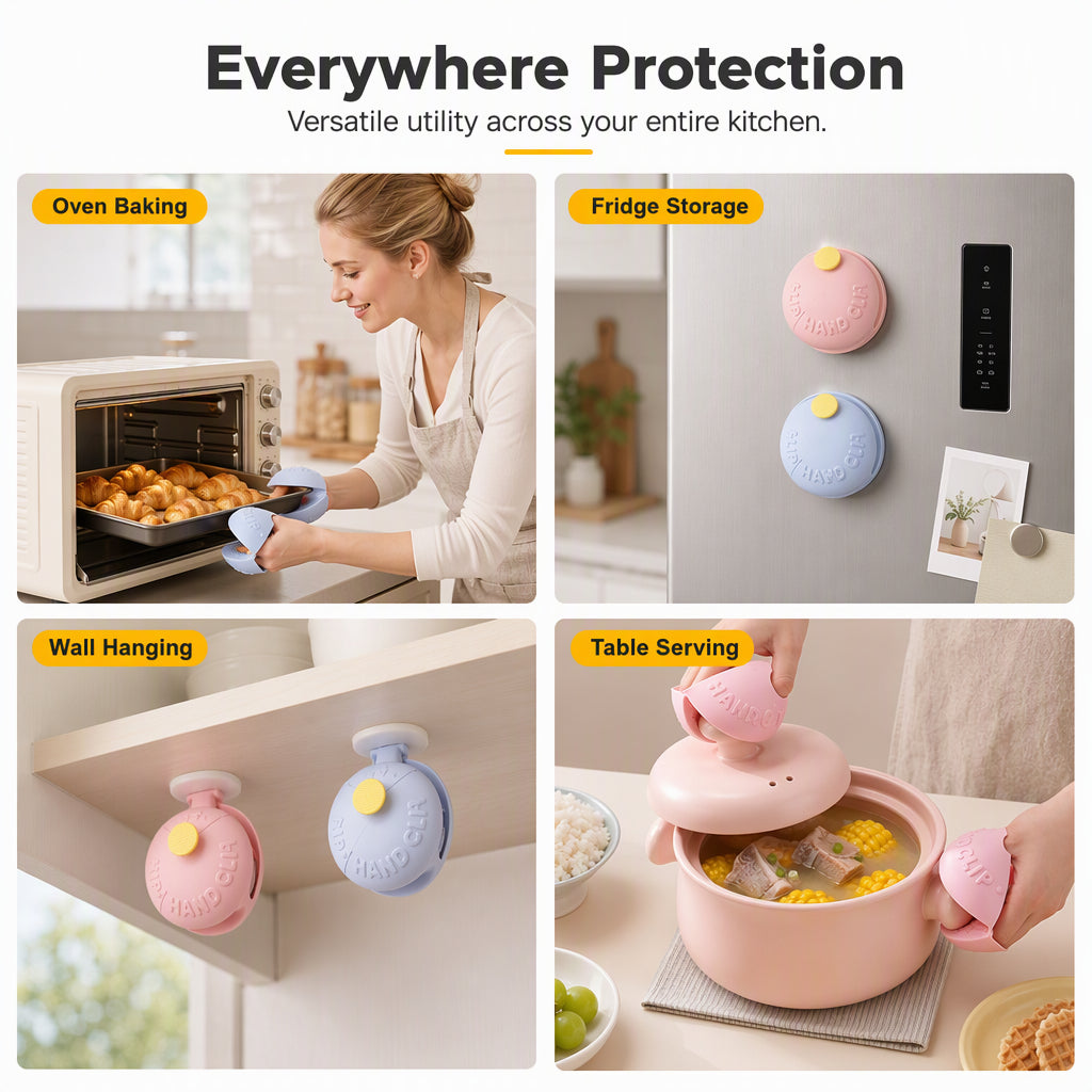 Grip Hot Pans Instantly! Cute Donut Silicone Pinch Mitts