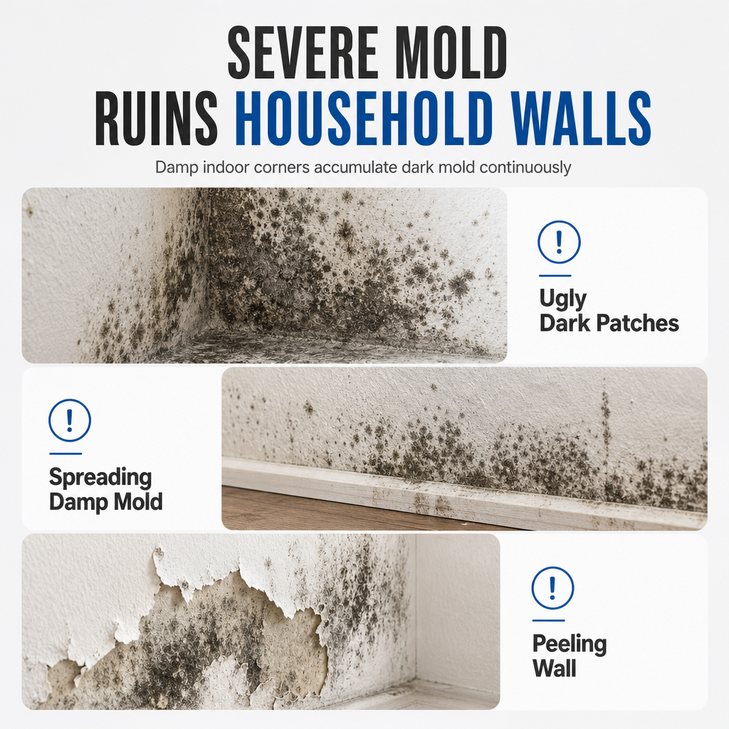 Remove Wall Mold Instantly! Fast-Acting Mildew Remover Spray
