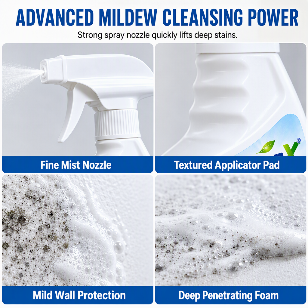 Remove Wall Mold Instantly! Fast-Acting Mildew Remover Spray