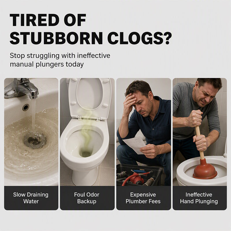 Unclog Drains Instantly! High-Pressure Air Drain Cleaner