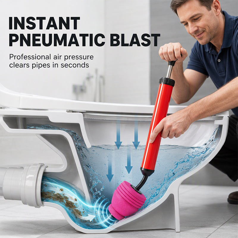Unclog Drains Instantly! High-Pressure Air Drain Cleaner