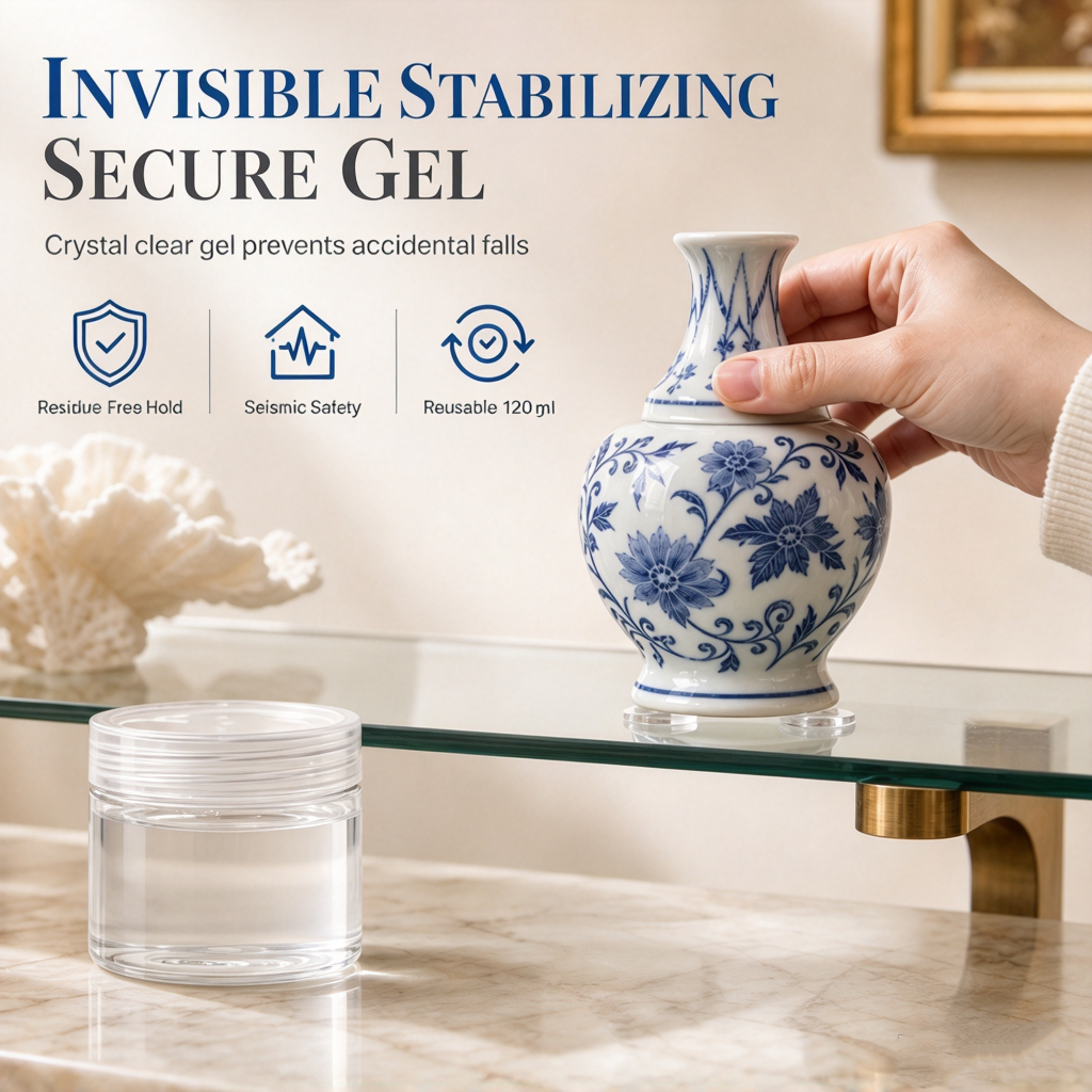 Secure Collectibles Instantly! Reusable Clear Museum Gel