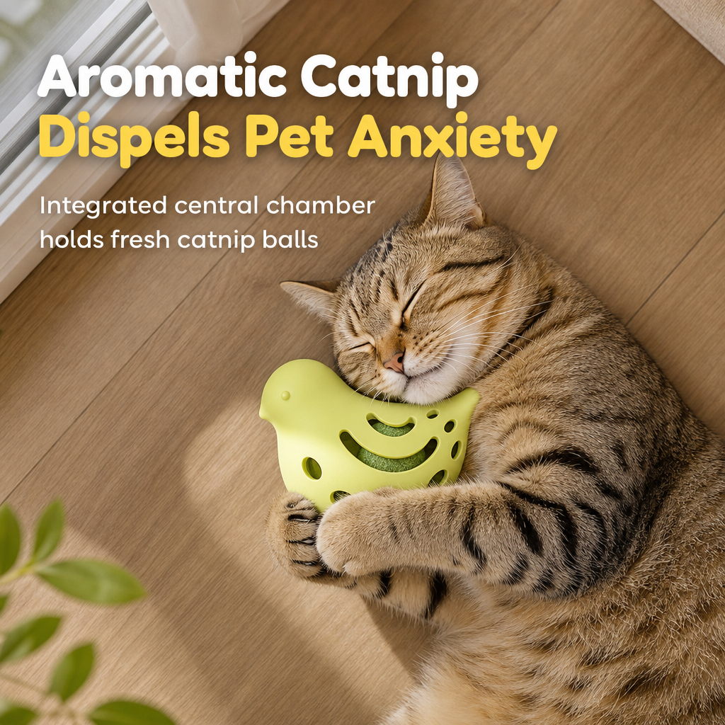 Dispense Treats Instantly! Bird-Shaped Silicone Pet Treat Toy