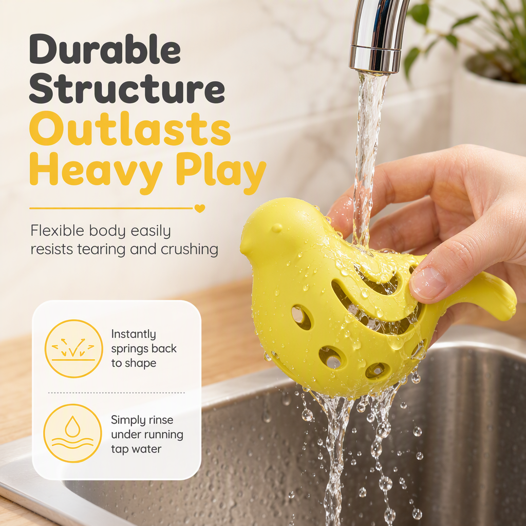 Dispense Treats Instantly! Bird-Shaped Silicone Pet Treat Toy