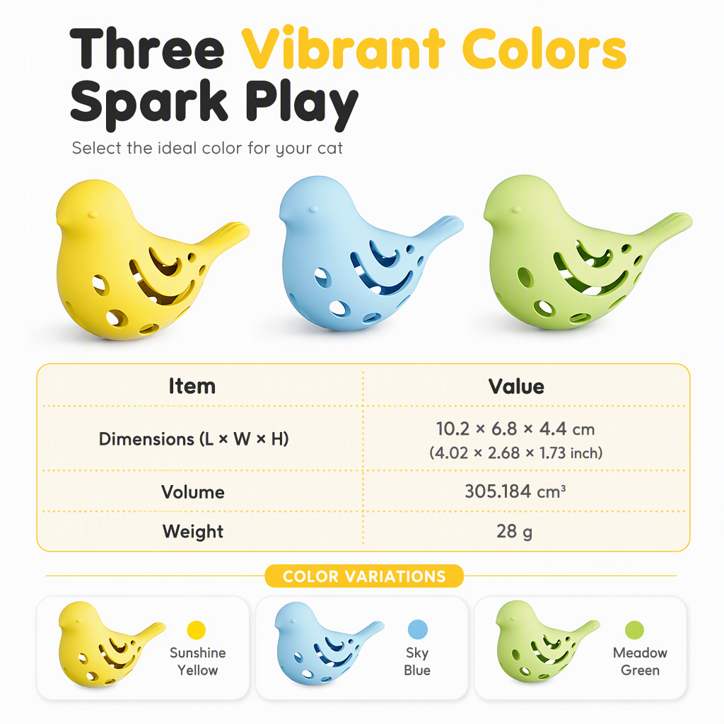 Dispense Treats Instantly! Bird-Shaped Silicone Pet Treat Toy
