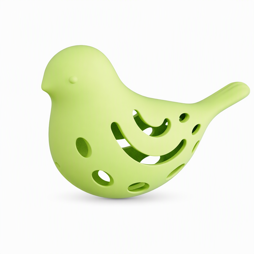 Dispense Treats Instantly! Bird-Shaped Silicone Pet Treat Toy
