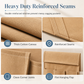 Canvas Sofa Armrest Organizer with Pockets