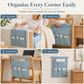 Canvas Sofa Armrest Organizer with Pockets