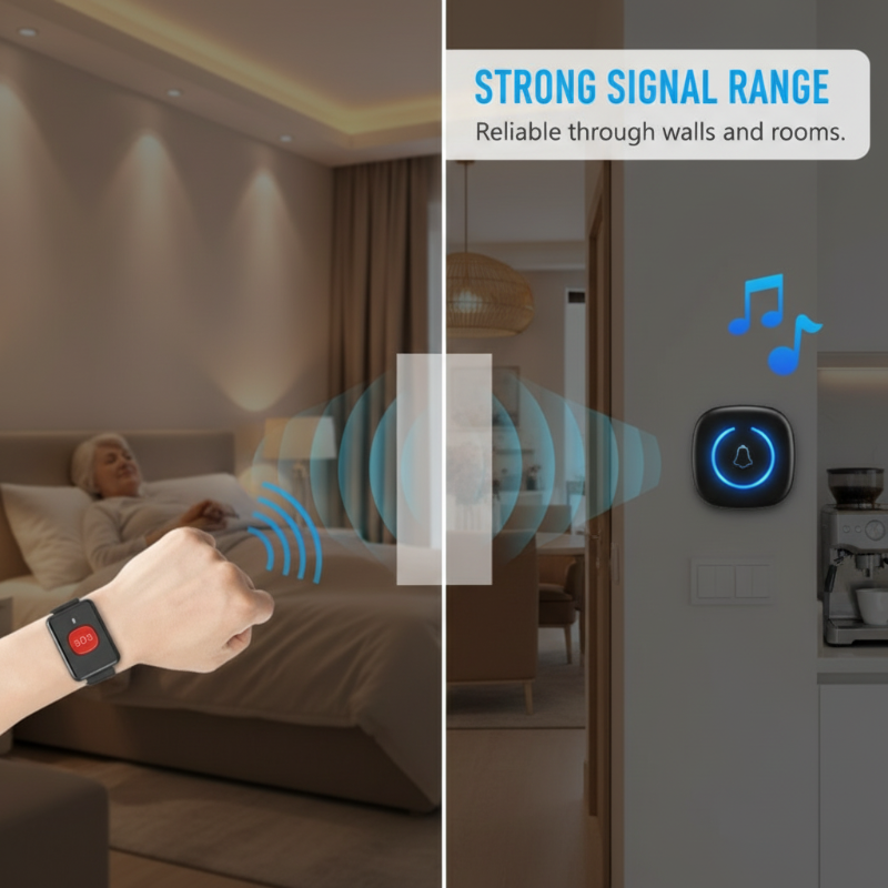 Call for Help Instantly! 300m Wireless Elderly Care Pager