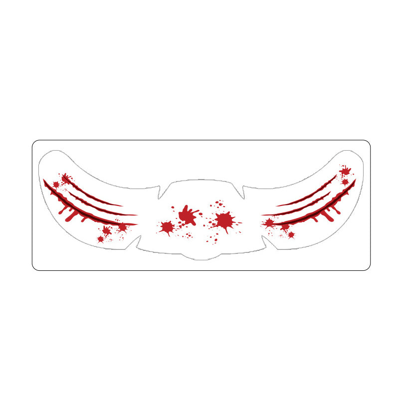 Scare Everyone Instantly! Waterproof Halloween Face Tattoo Stickers