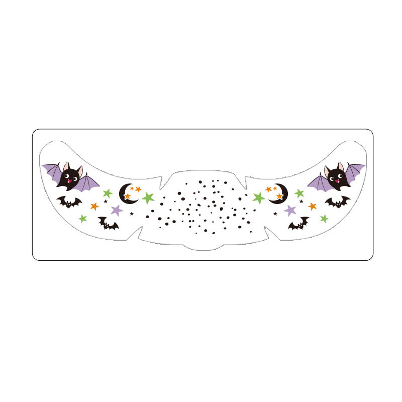 Scare Everyone Instantly! Waterproof Halloween Face Tattoo Stickers
