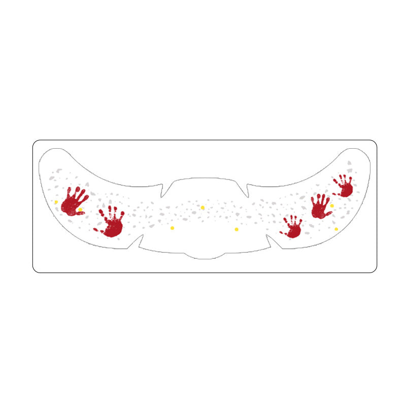 Scare Everyone Instantly! Waterproof Halloween Face Tattoo Stickers